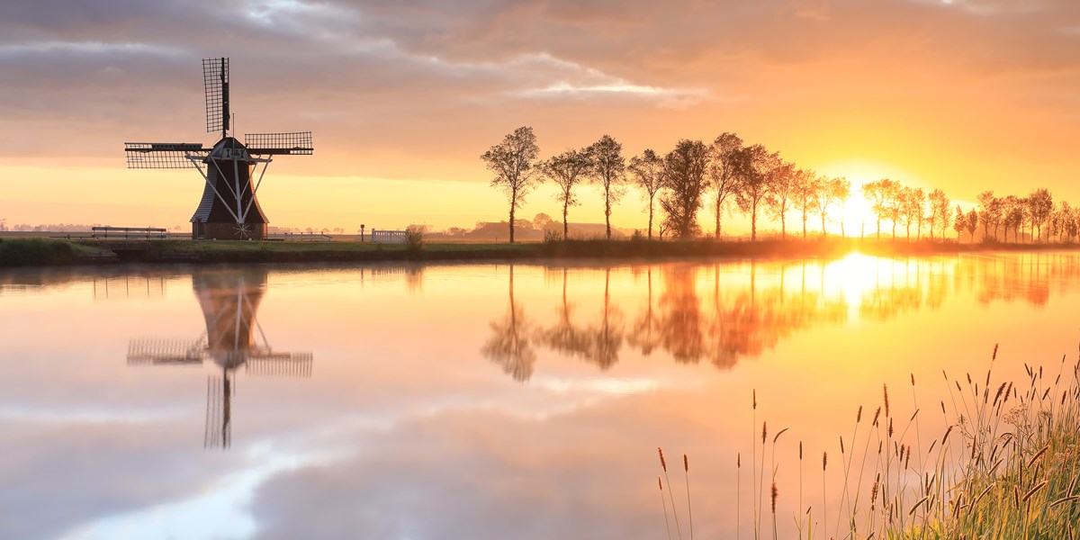 Dutch Windmill During Beautiful Sunrise 2023 11 27 05 35 29 Utc