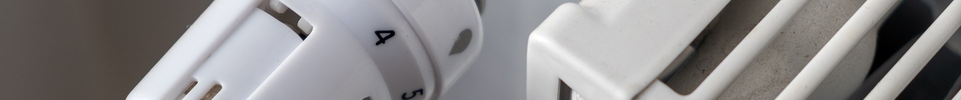 Close up van een radiatorknop