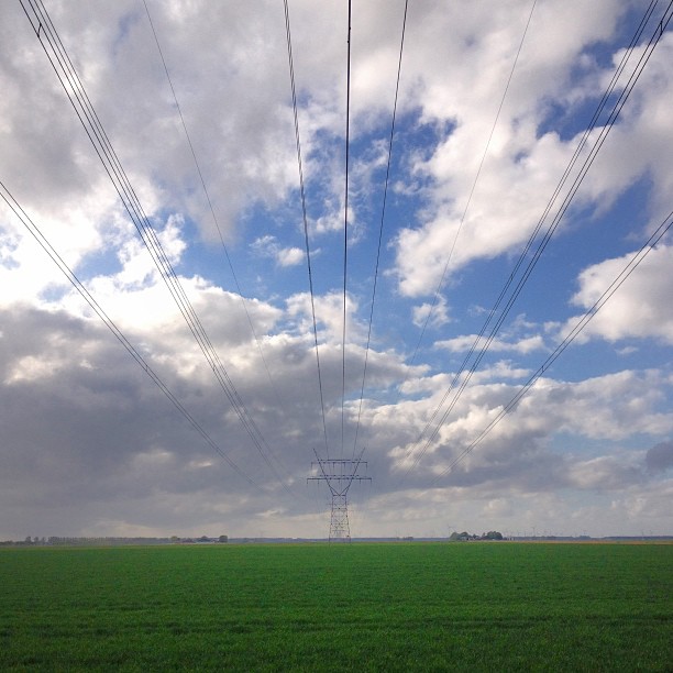 Nature Electricity Horizon Holland Rural Netherlands T20 Kq19dx