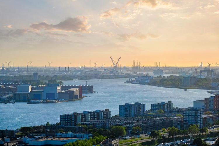 View Of Rotterdam Port And Nieuwe Maas River 2024 10 14 22 46 13 Utc