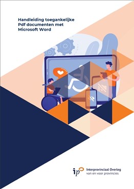 Afbeelding van het voorblad van de handleiding toegankelijke Pdf documenten met Microsoft Word